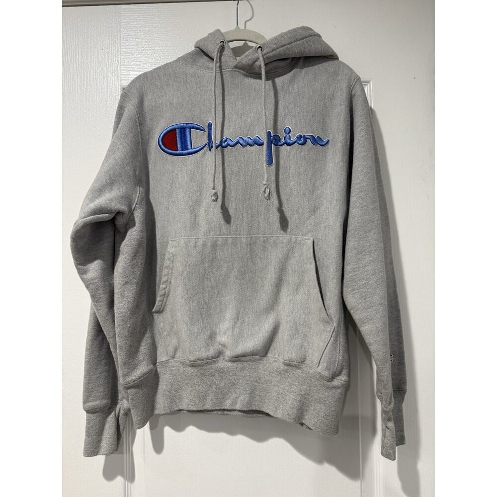 Men’s Hoodie-Champion Reverse Weave With Embroidered Logo Size Small